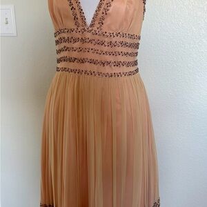 Adrianna Papell Embellished Chiffon Dress